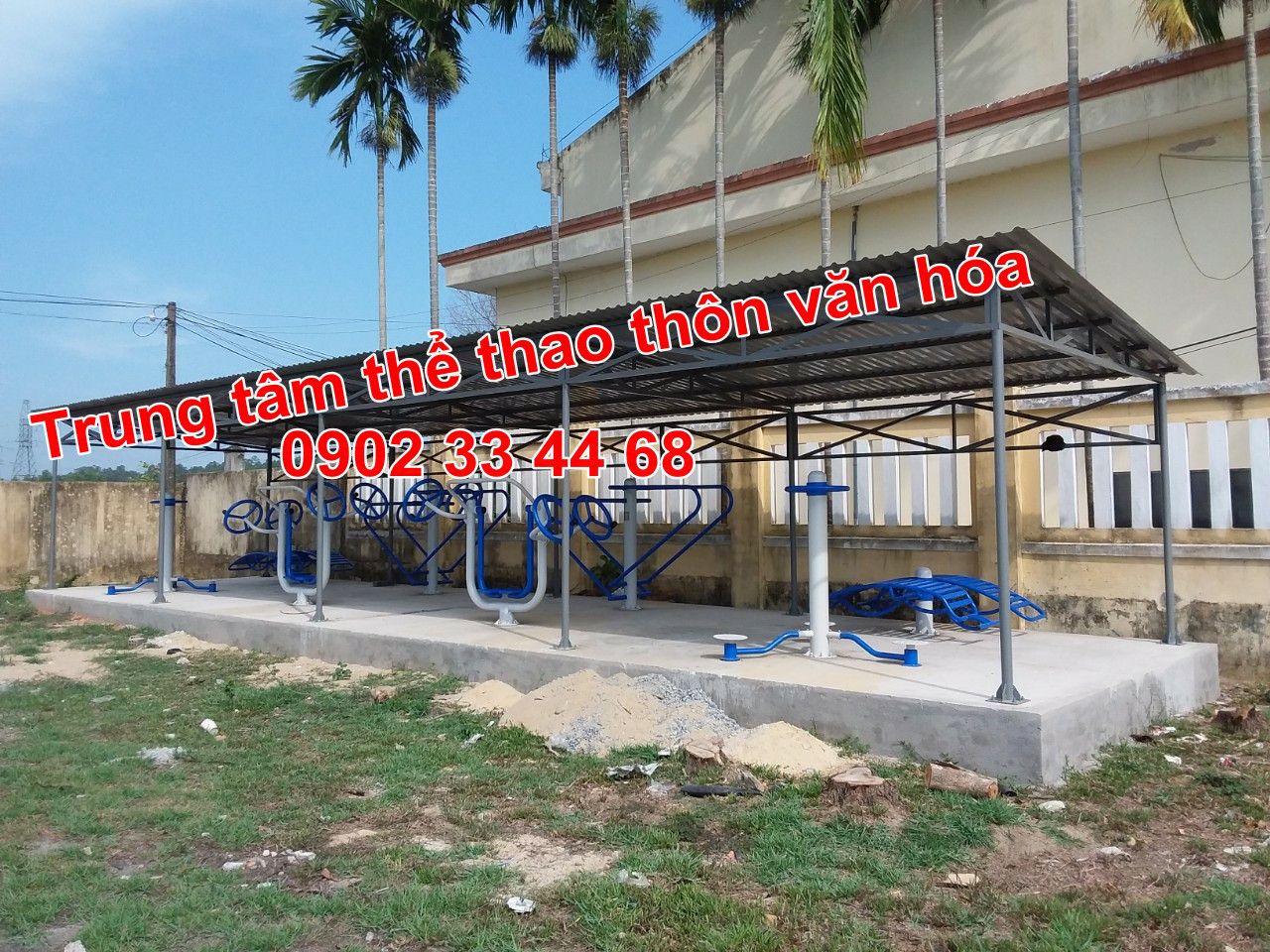 DỤNG CỤ THỂ THAO LẮP ĐẶT CHO THÔN VĂN HÓA
